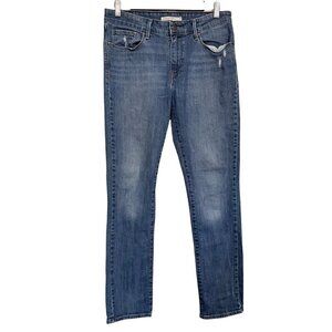 Levi's Women's Medium Wash Distressed Mid Rise Skinny Stretch Jeans Size 30